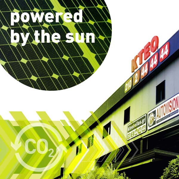 Powered by the sun mobile banner